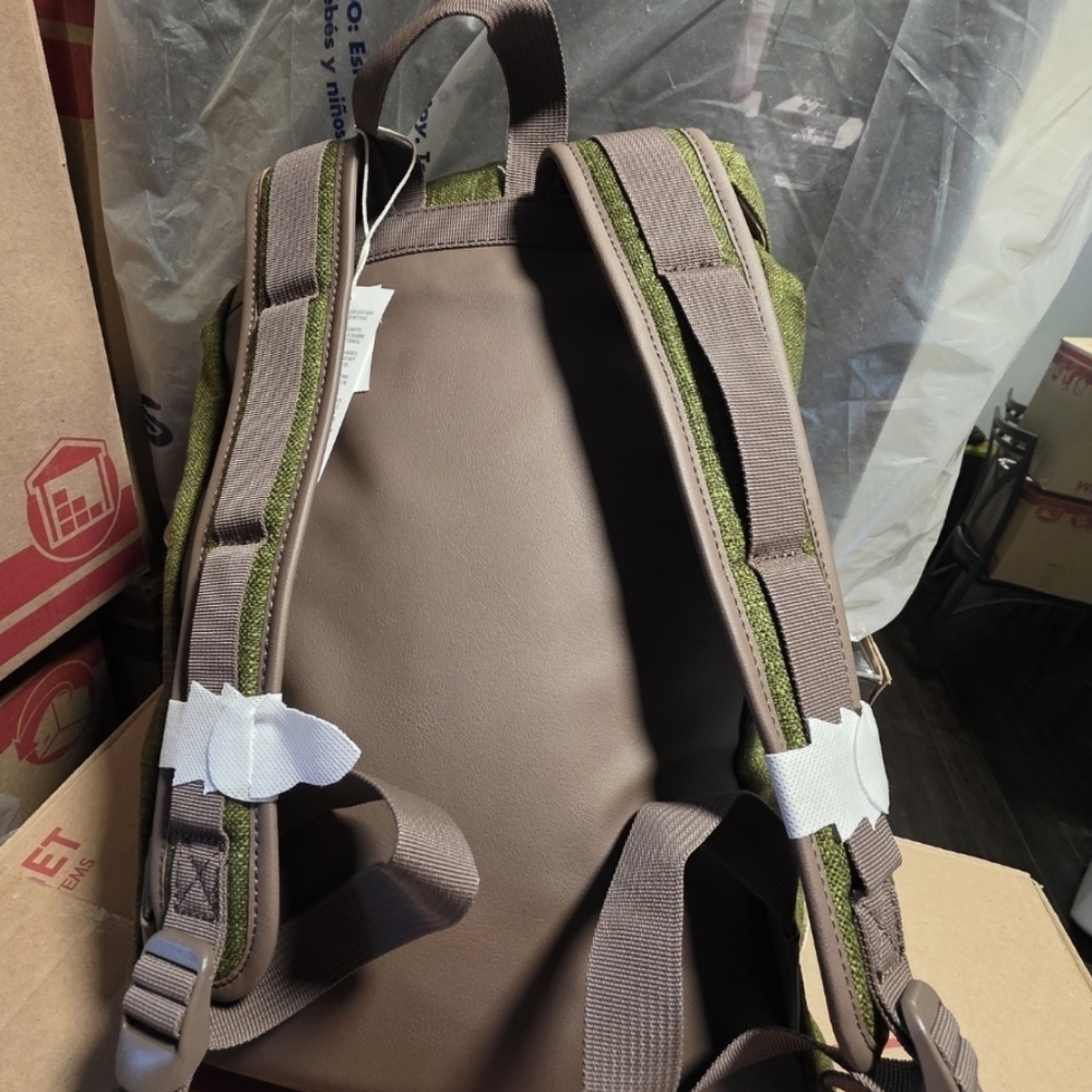 Disney Fort Wilderness Campground Mickey Patches Canvas Loungefly Backpack - Picture 5 of 5